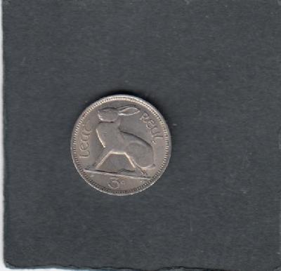 Beschrijving: 3 Pence  HARE 